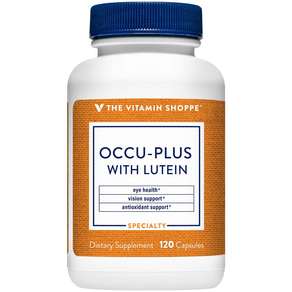 Occu-Plus With Lutein - Supports Eye Health & Protects Against Free Radicals (120 Capsules)