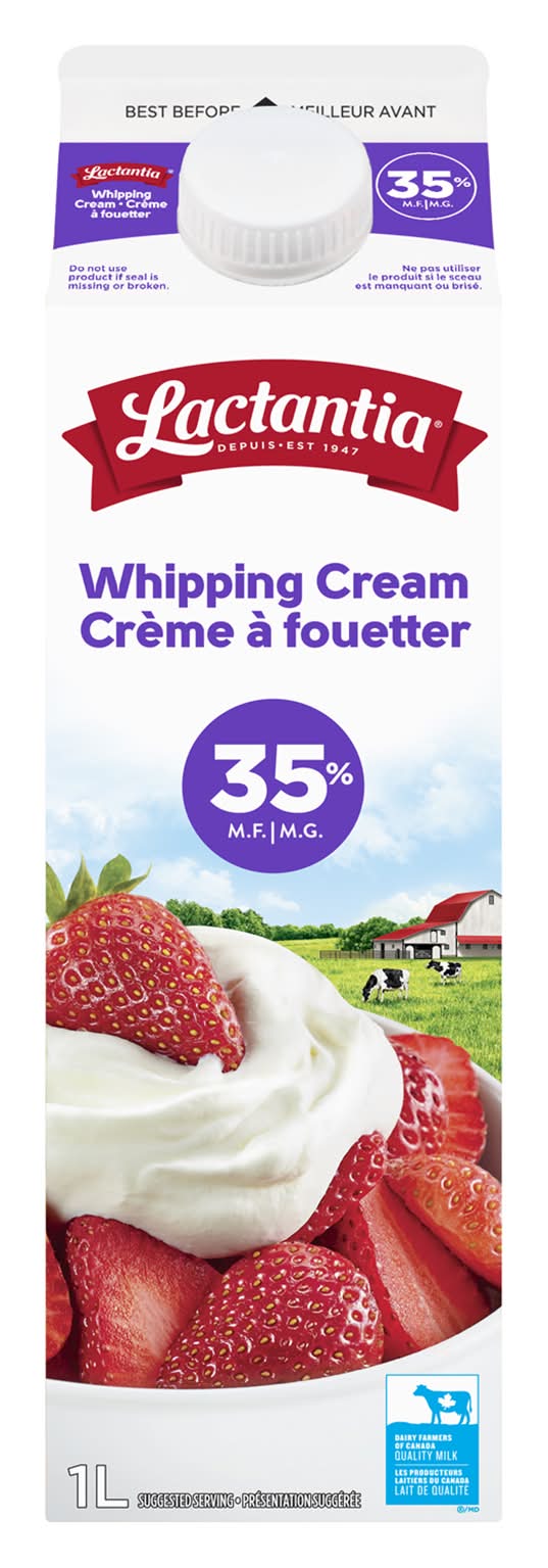 Lactantia 35% Milk Fat Whipping Cream (1 kg)