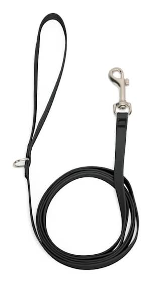 Youly Waterproof Dog Leash, Black, 6-ft long, 1/2-in wide