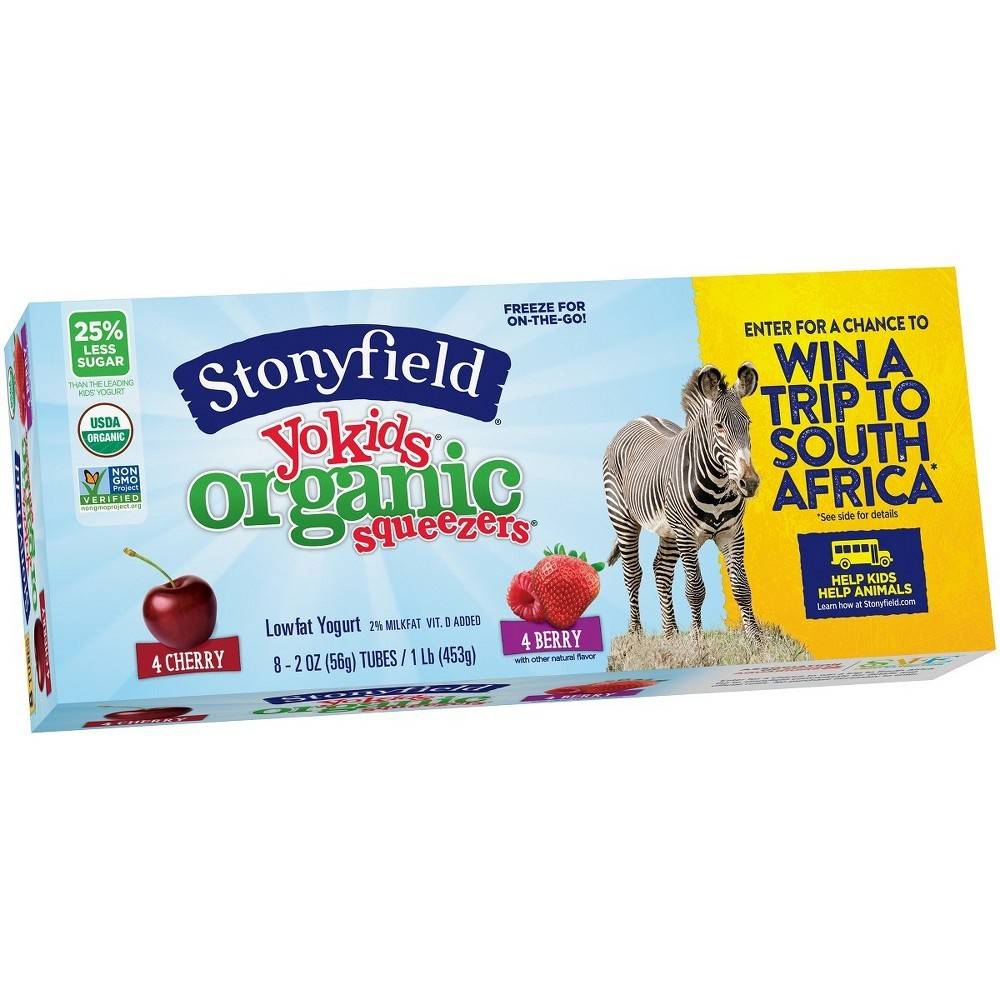 Stonyfield Organic Yokids Squeezers Cherry Berry Delivery Near Me