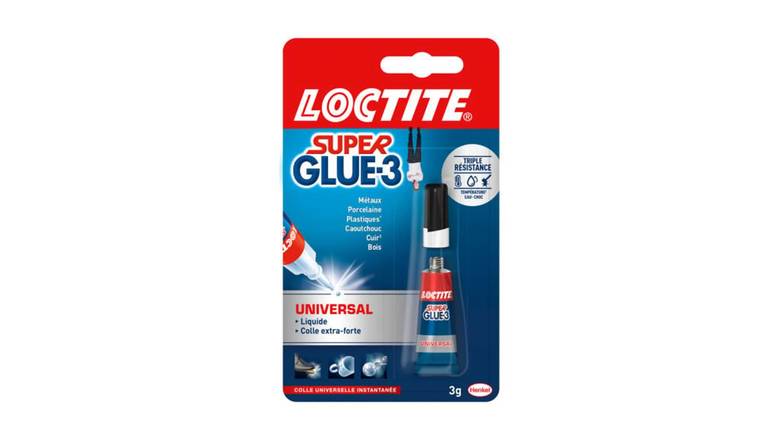 LOCTITE Super Glue liquide universel tube de 3g L'unité