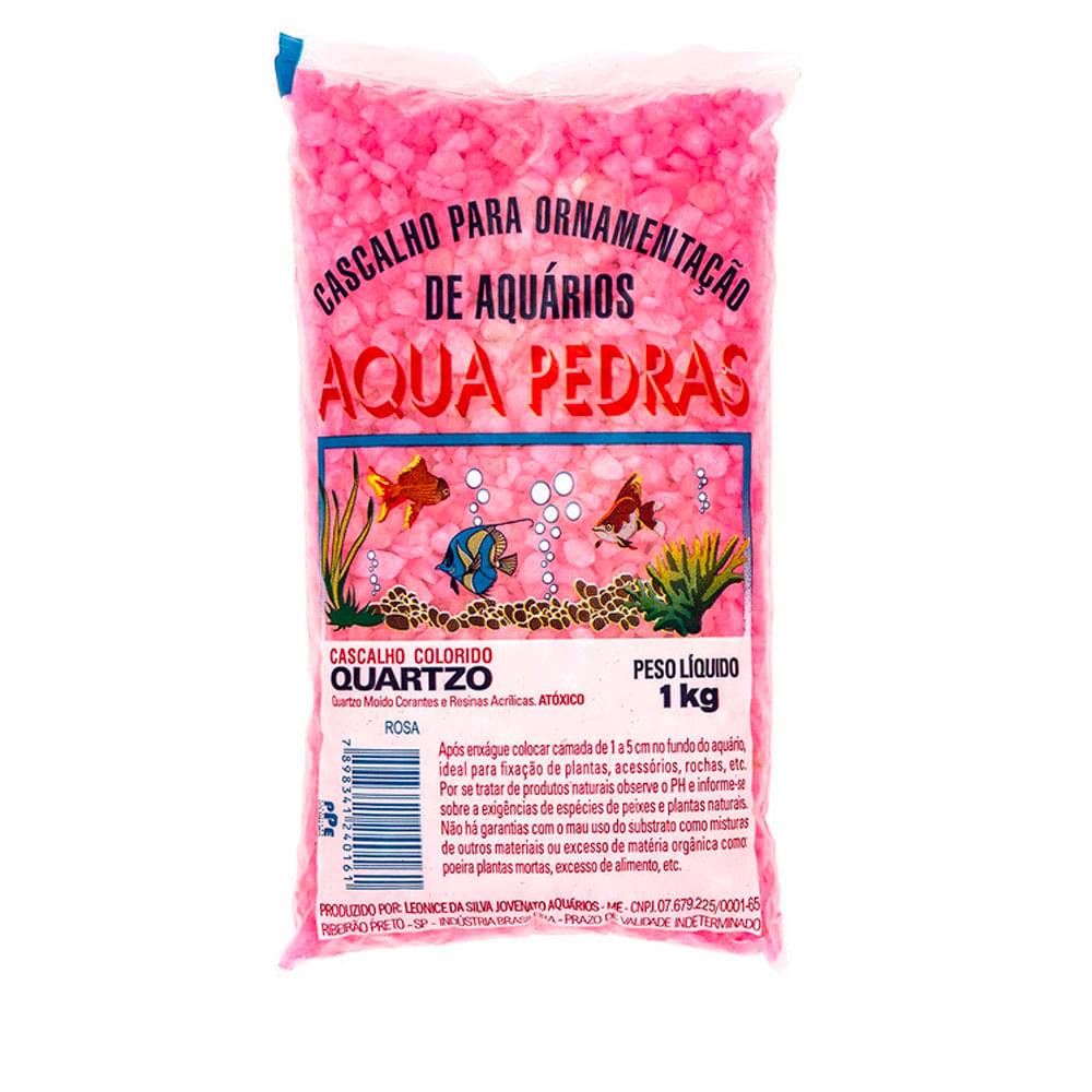 Aqua pedras cascalho para aquário quartzo rosa (1kg)