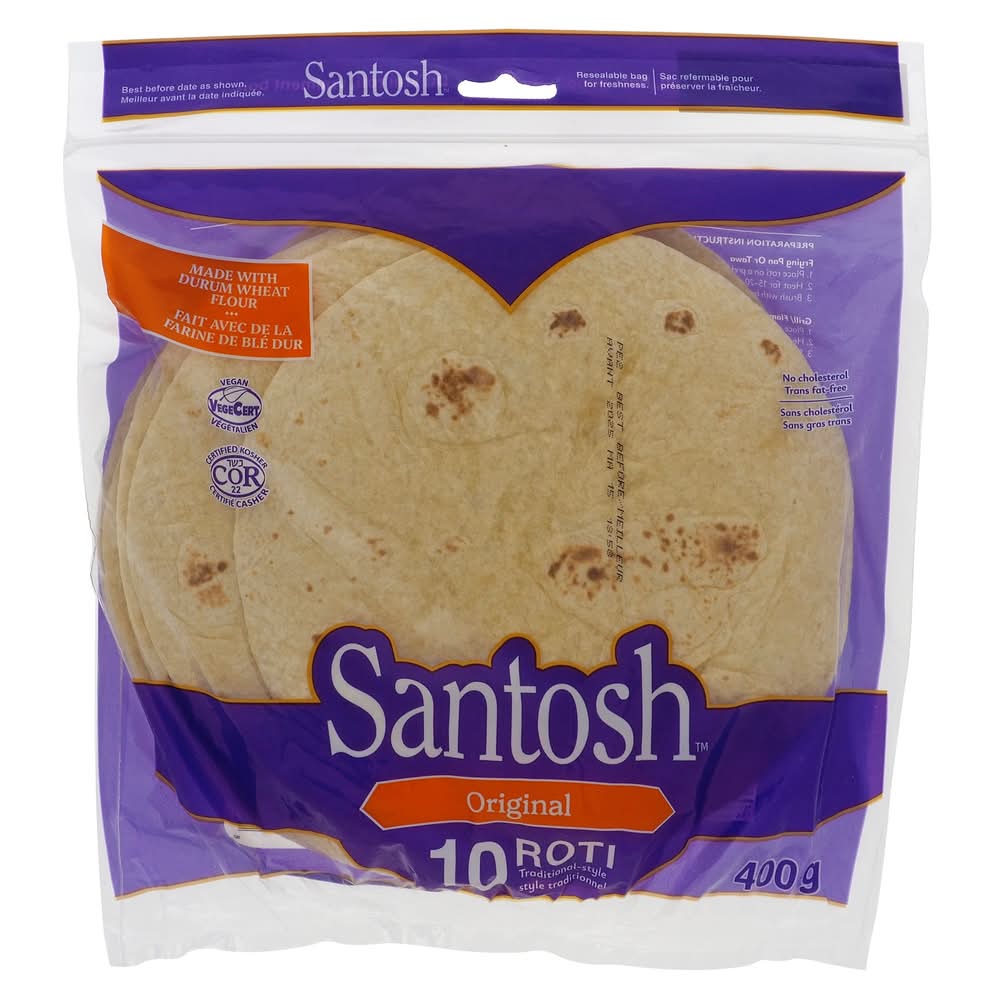 Santosh Original Roti (400 g, 10 ct)