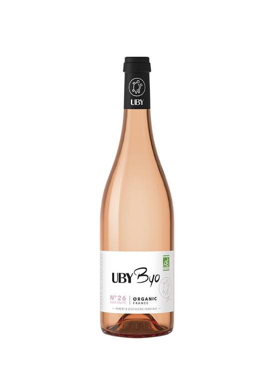 Vin n26  rose 75cl - UBY BYO - BIO