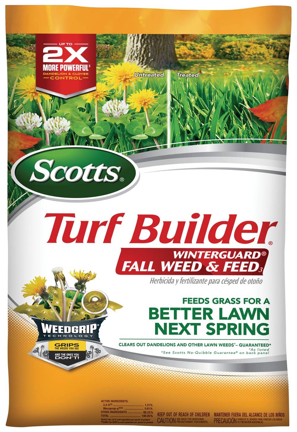 Scotts Turf Builder WinterGuard Fall Weed and Feed 34.29-lb 12000-sq ft 28-0-6 Weed & Feed Fertilizer | 22333