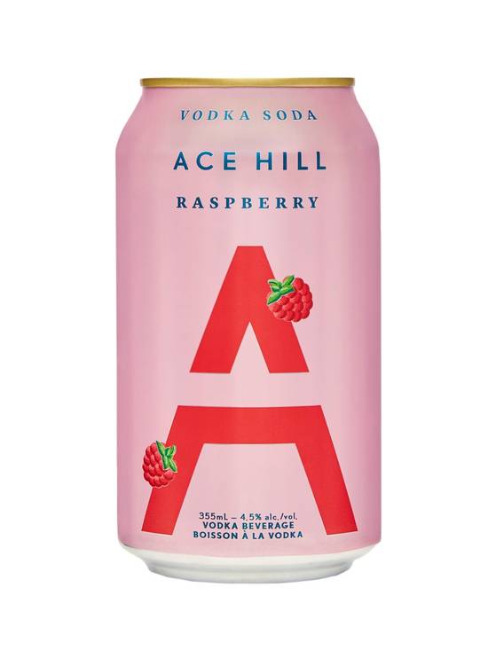 Ace Hill · Raspberry Vodka Soda (355 mL)