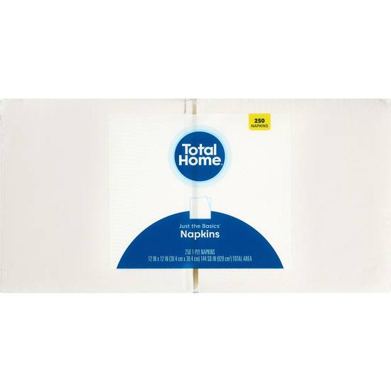 Total Home Just The Basics Napkins, 250 ct