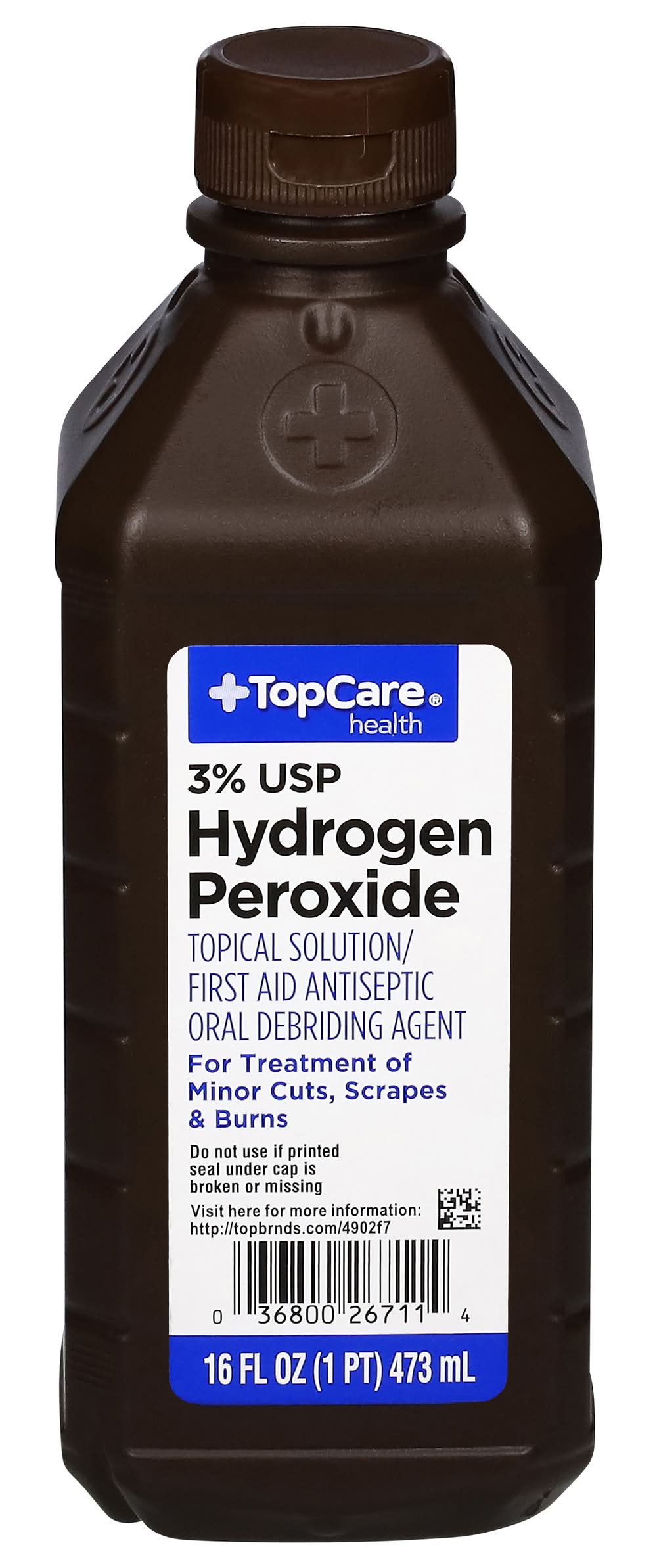 TopCare Hydrogen Peroxide Solution 3% (16 fl oz)