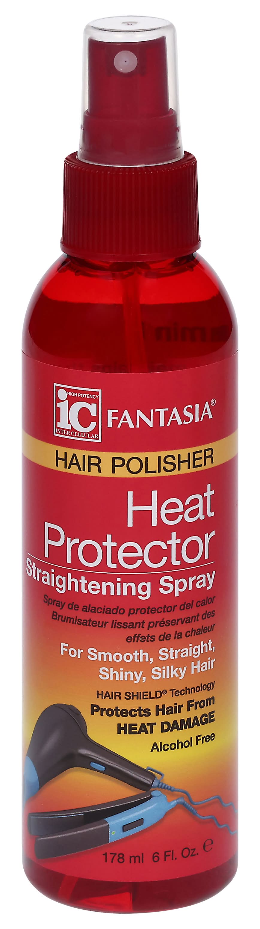 Fantasia Heat Protector Hair Polisher Straightening Spray (6 fl oz)