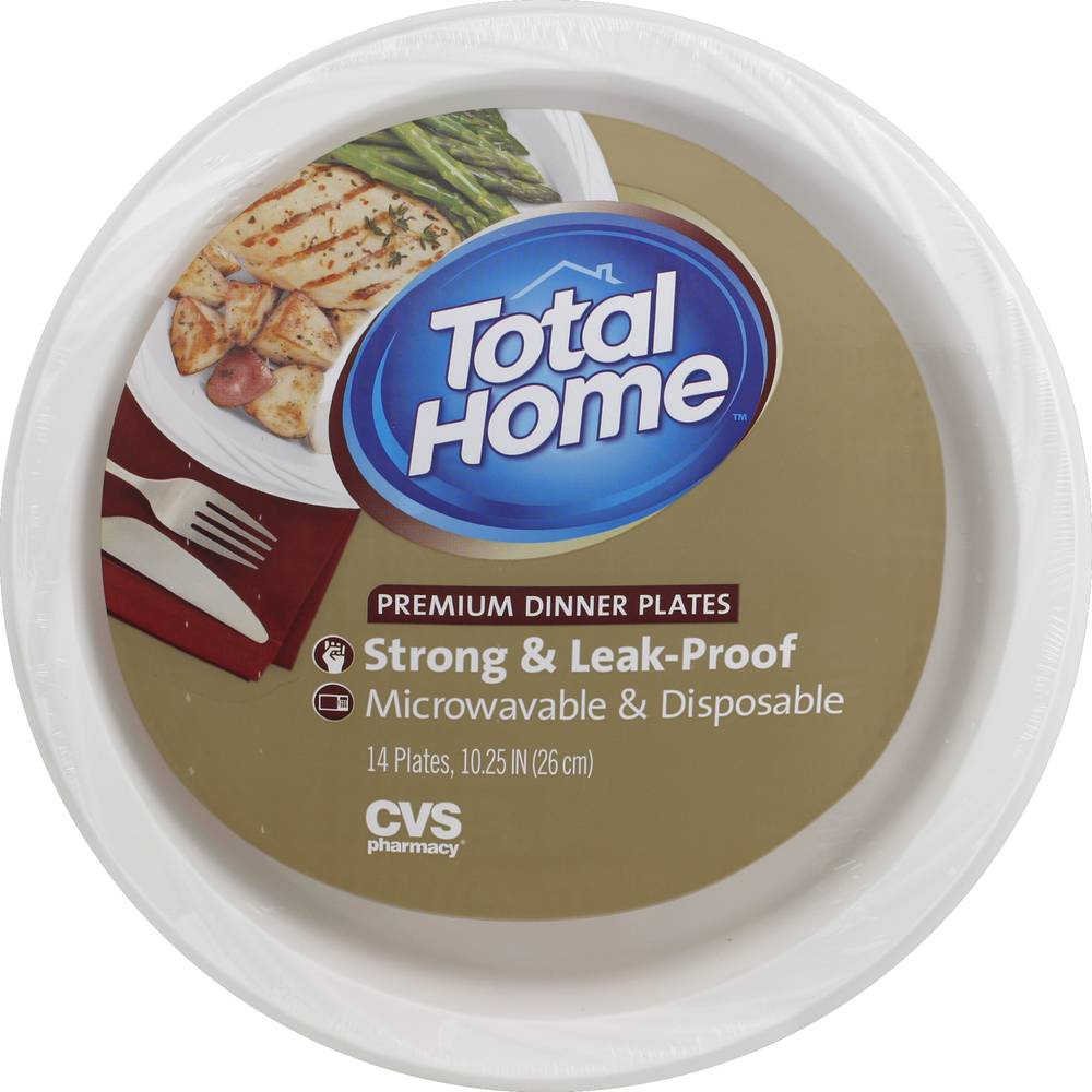 CVS Pharmacy Total Home Dinner Plates (14 ct)