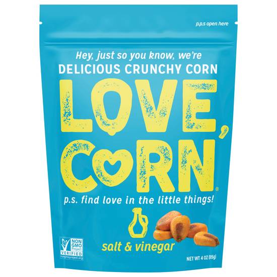 Love Corn Salt & Vinegar (4oz pouch)