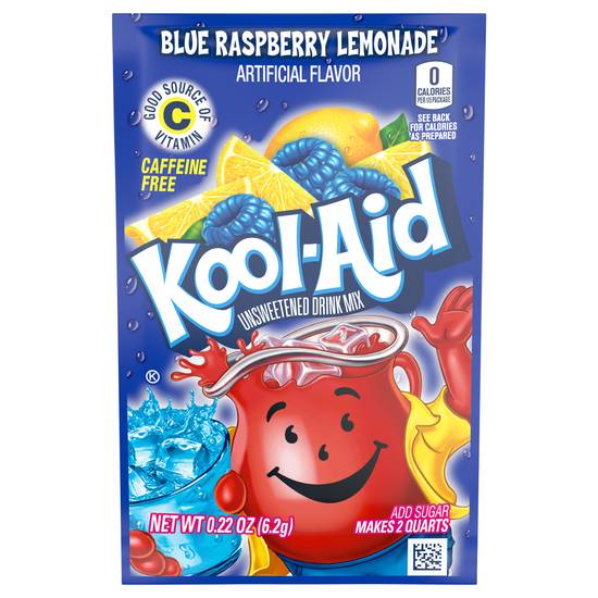 Kool-Aid Unsweetened Blue Raspberry Lemonade Drink Mix (0.22 oz)