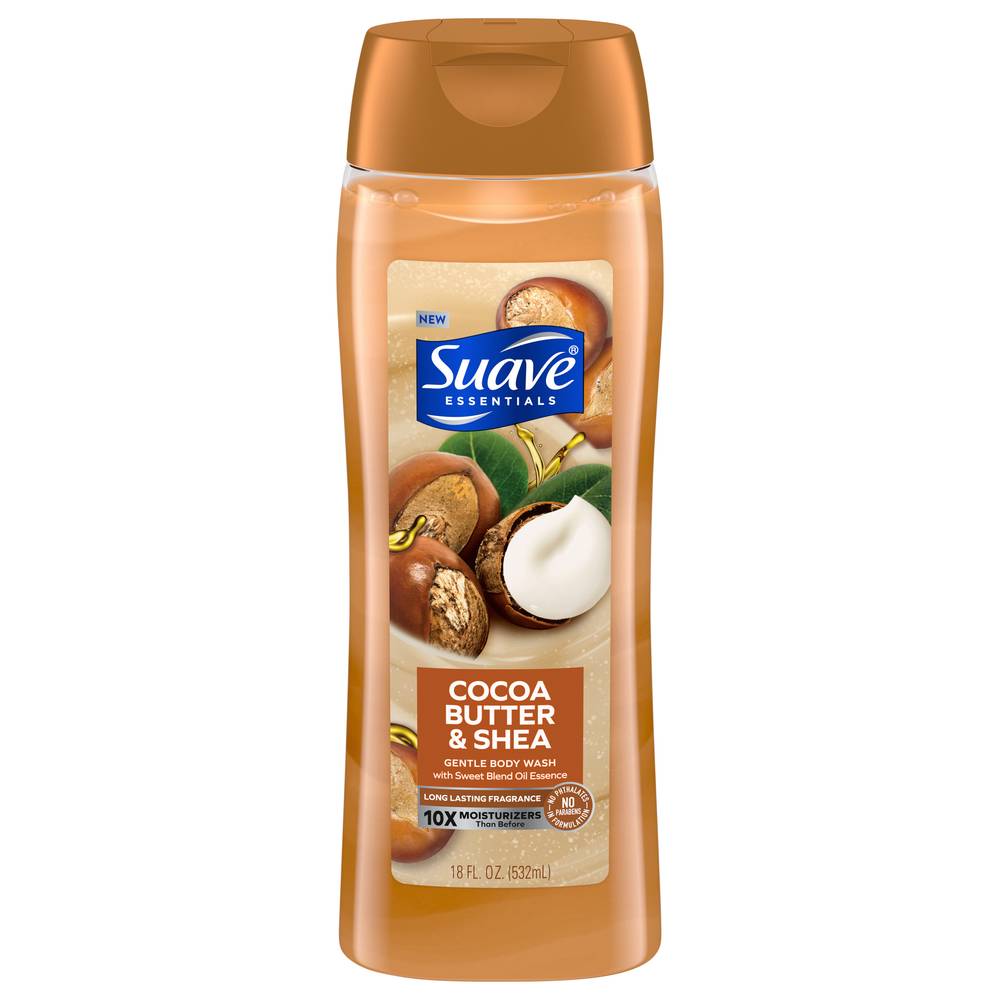 Suave Essentials Gentle Body Wash (cocoa butter-shea)