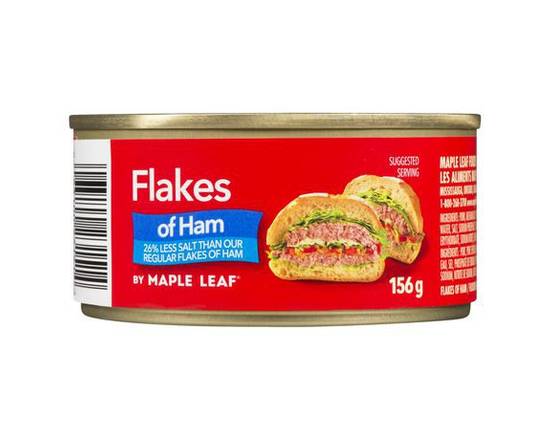 Maple Leaf · Flocons de jambon, à teneur réduite en sel - Flakes of ham, less salt by maple leaf (156 g)