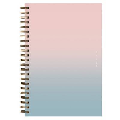 Blue Sky 2024-25 Weekly/Monthly Sustainability Planner 8"x5" Wirebound Textured Ombre Beach