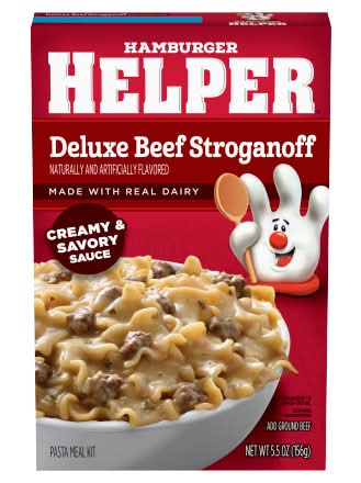 Hamburger Helper Pasta Meal Kit, Deluxe Beef Stroganoff (5.5 oz)