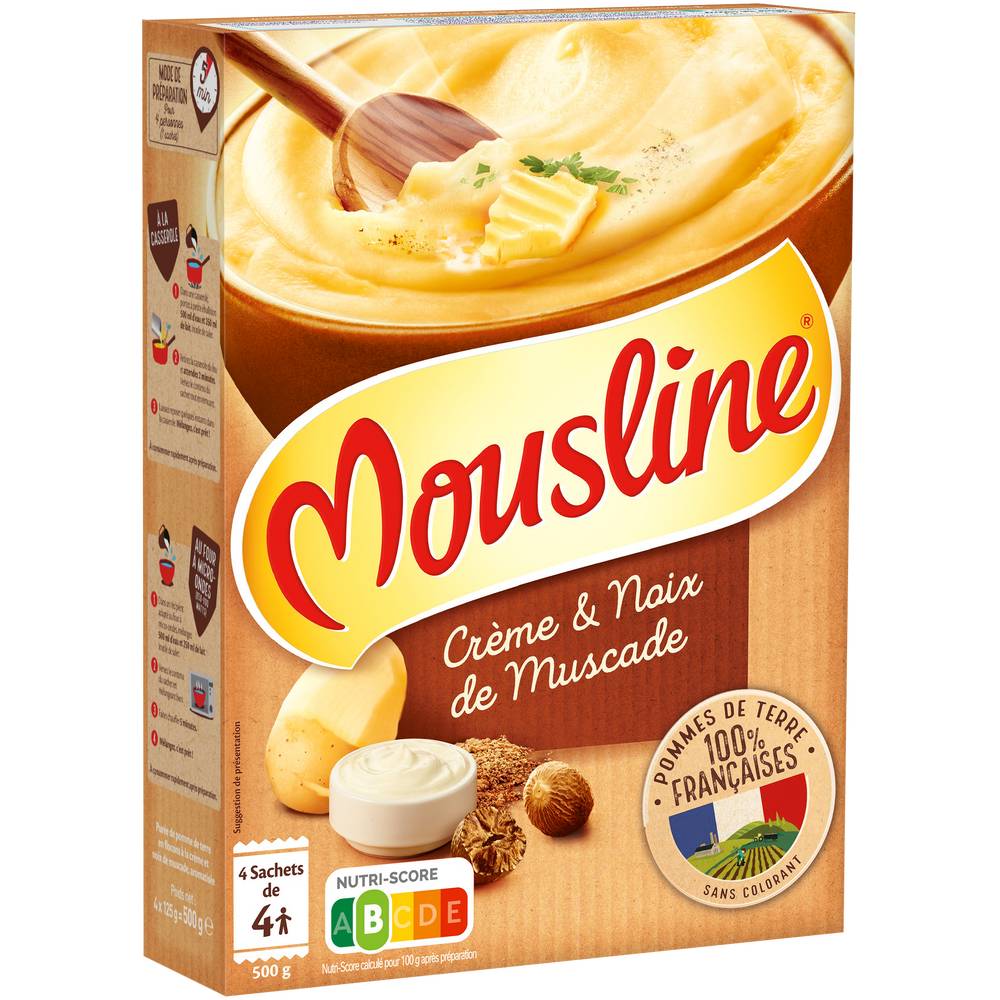 Mousline - Purée crème et noix de muscade