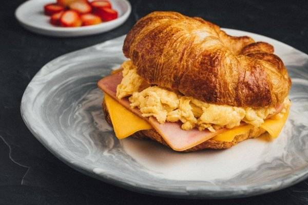 Ham & Cheese Egg Croissant