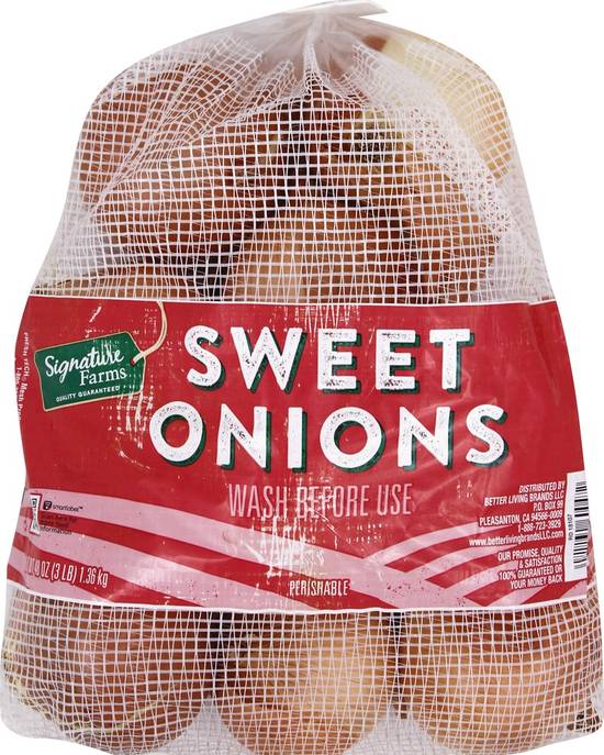 Order Signature Farms · Sweet Onions (48 oz) food online from Safeway store, Eureka on bringmethat.com