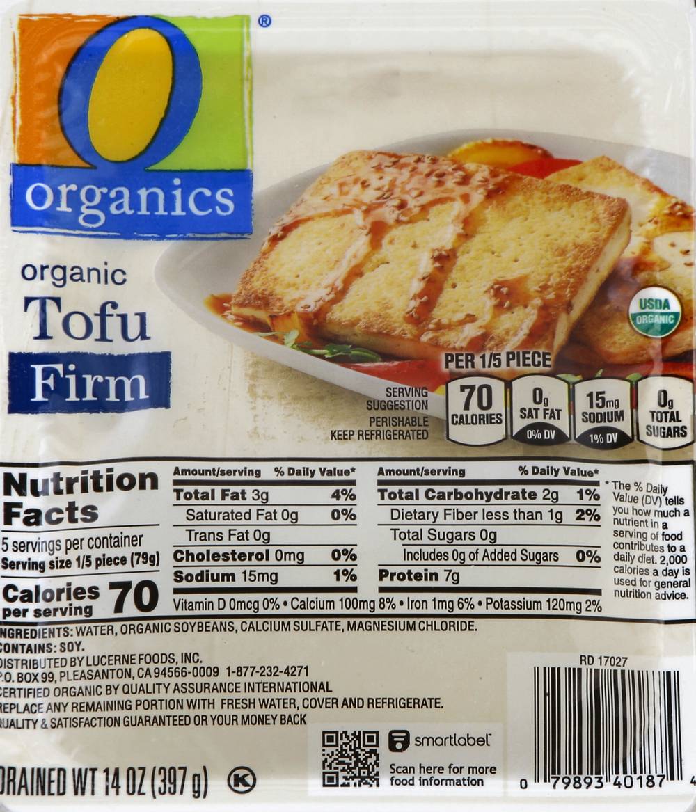 O Organics Organic Tofu Firm (14 oz)