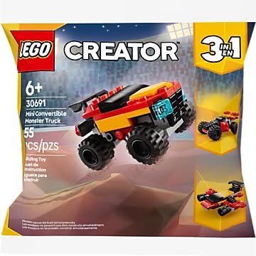 LEGO Creator Mini Convertable Monster Truck, 55 Pieces (30691)