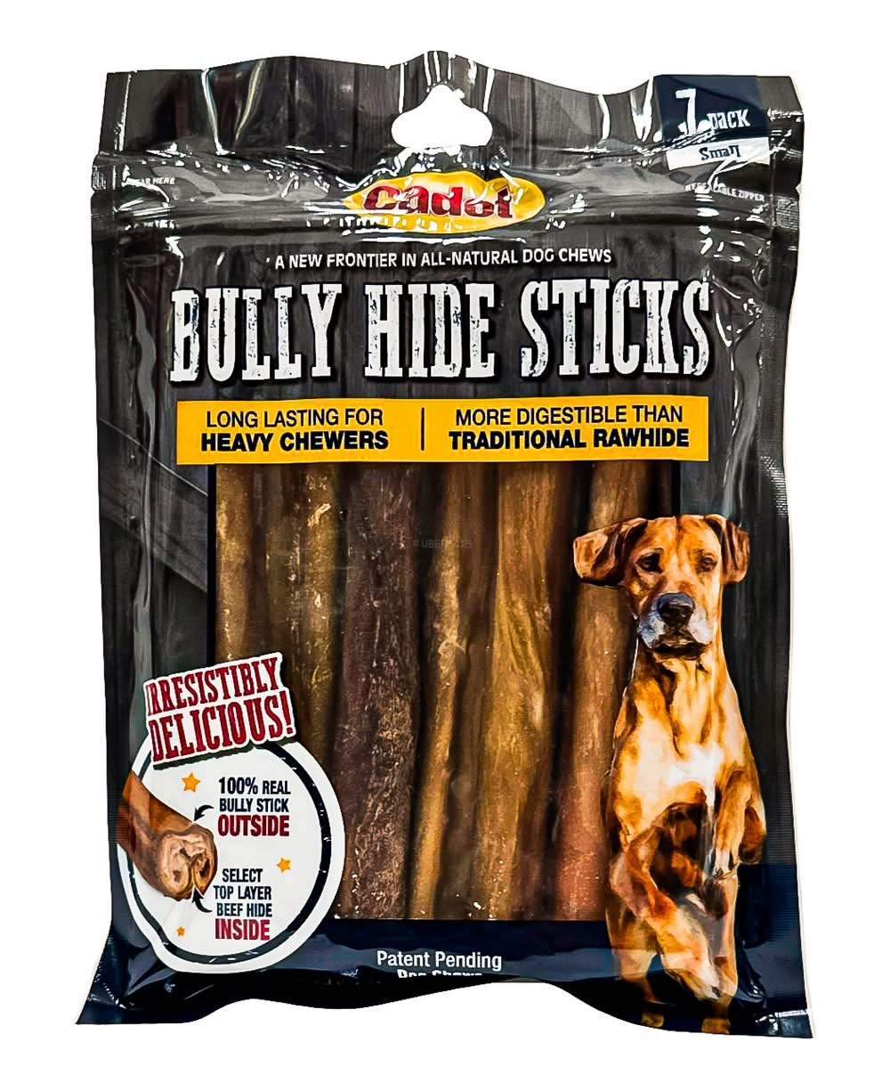 Cadet Bully Sticks Premium Dog Treats, Beef, Small (4.98 oz, 7 ct)
