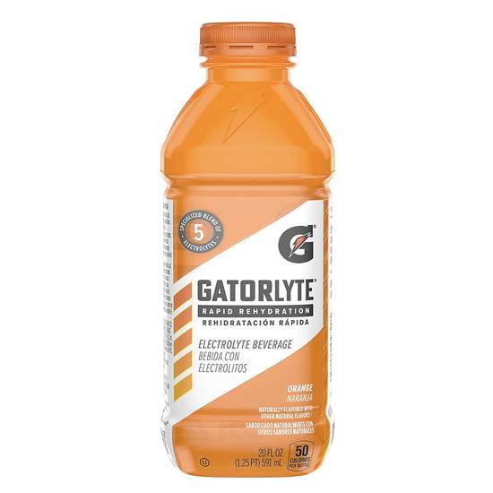 Gatorade Gatorlyte Rapid Rehydration Electrolyte Beverage, Orange, 20 OZ