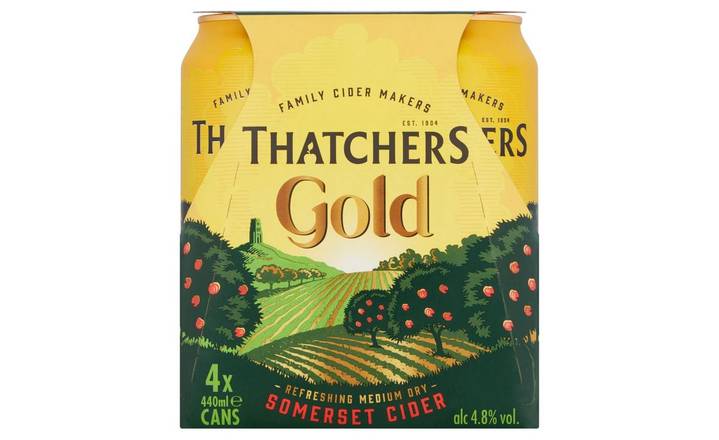 Thatchers Gold Cans 4 x 440ml (385436)