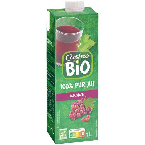 Jus de raisins - 100% pur jus - Biologique