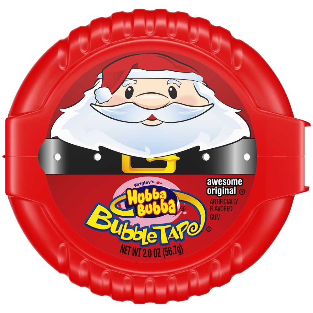 Hubba Bubba Bubble Gum Tape Christmas Candy Chewing Gum (2 oz)