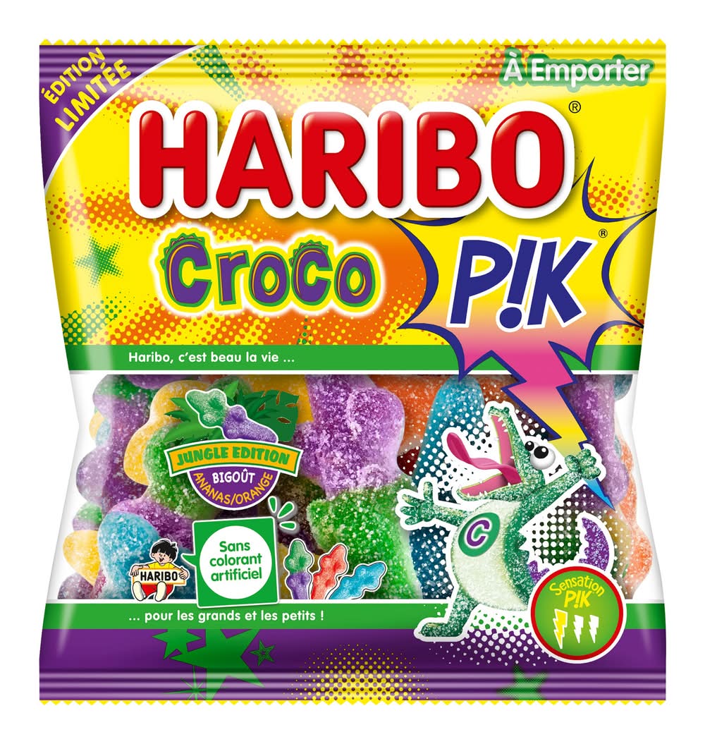 Haribo - Bonbons croco pik (120g)