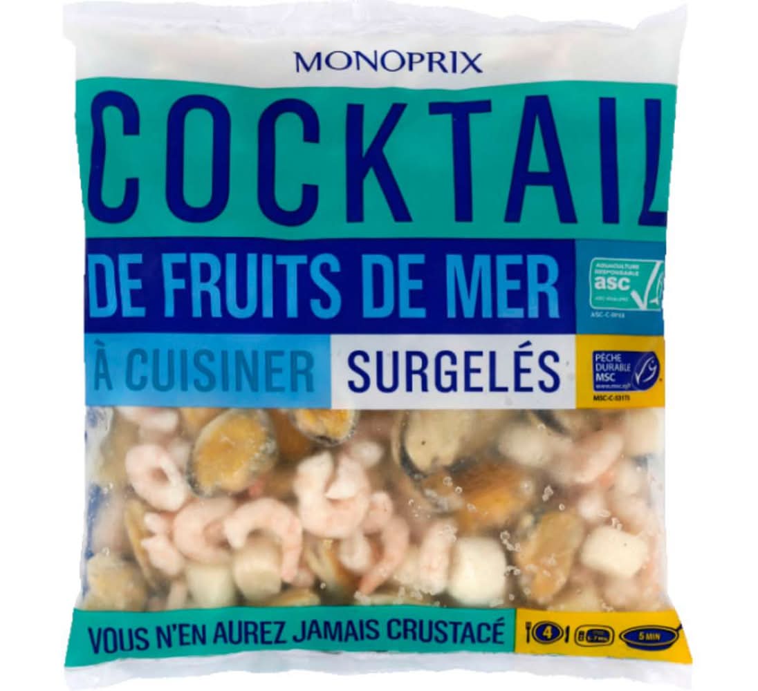 Monoprix - Cocktail de fruits de mer à cuisiner (400g)