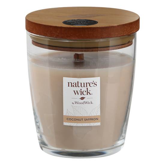 Nature's Wick Coconut Saffron Candle