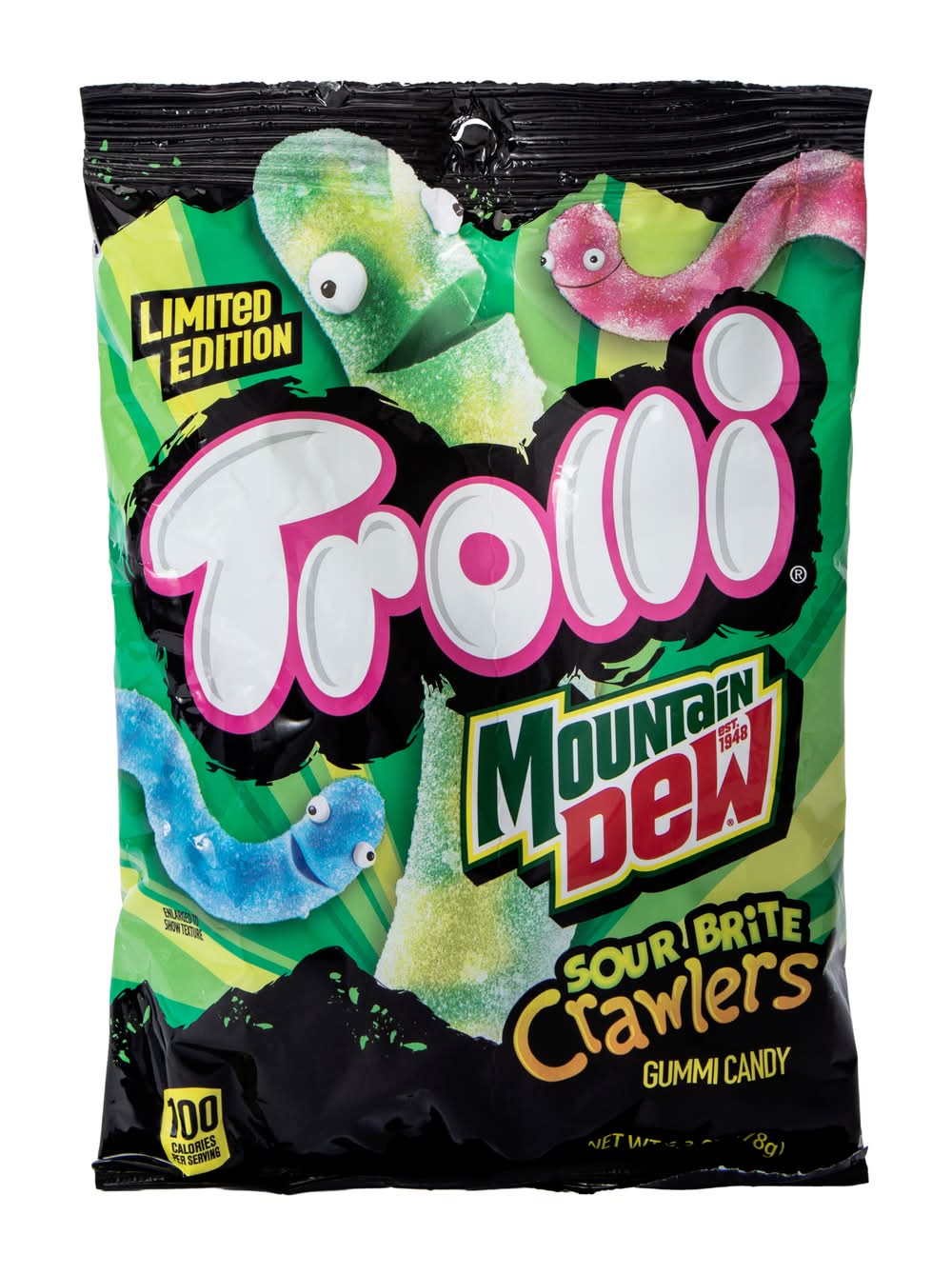 Trolli® Limited Edition Mountain Dew Sour Brite Crawlers Gummi Candy 12.3oz