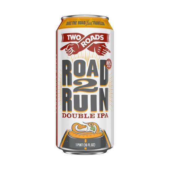 Two Roads Road 2 Ruin Double Ipa (19.2oz can)
