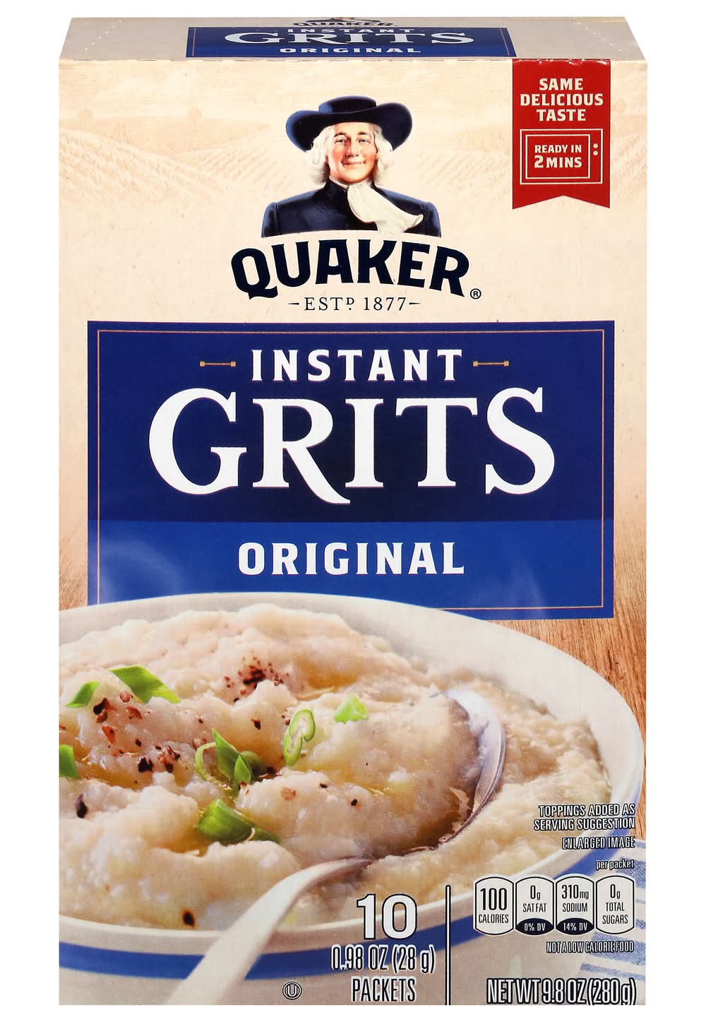 Quaker Original Instant Grits Oats (10 x 0.98 oz)