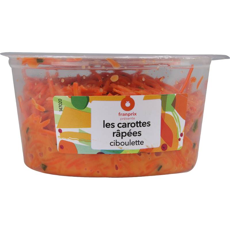 Salade carottes râpées ciboulette Franprix 200g