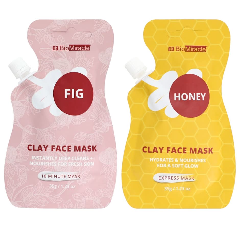 BioMiracle Clay Face Mask, Assorted