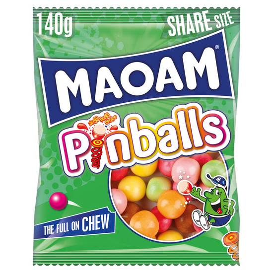 Maoam Pinballs Chewy Sweets Sharing Bag 140G
