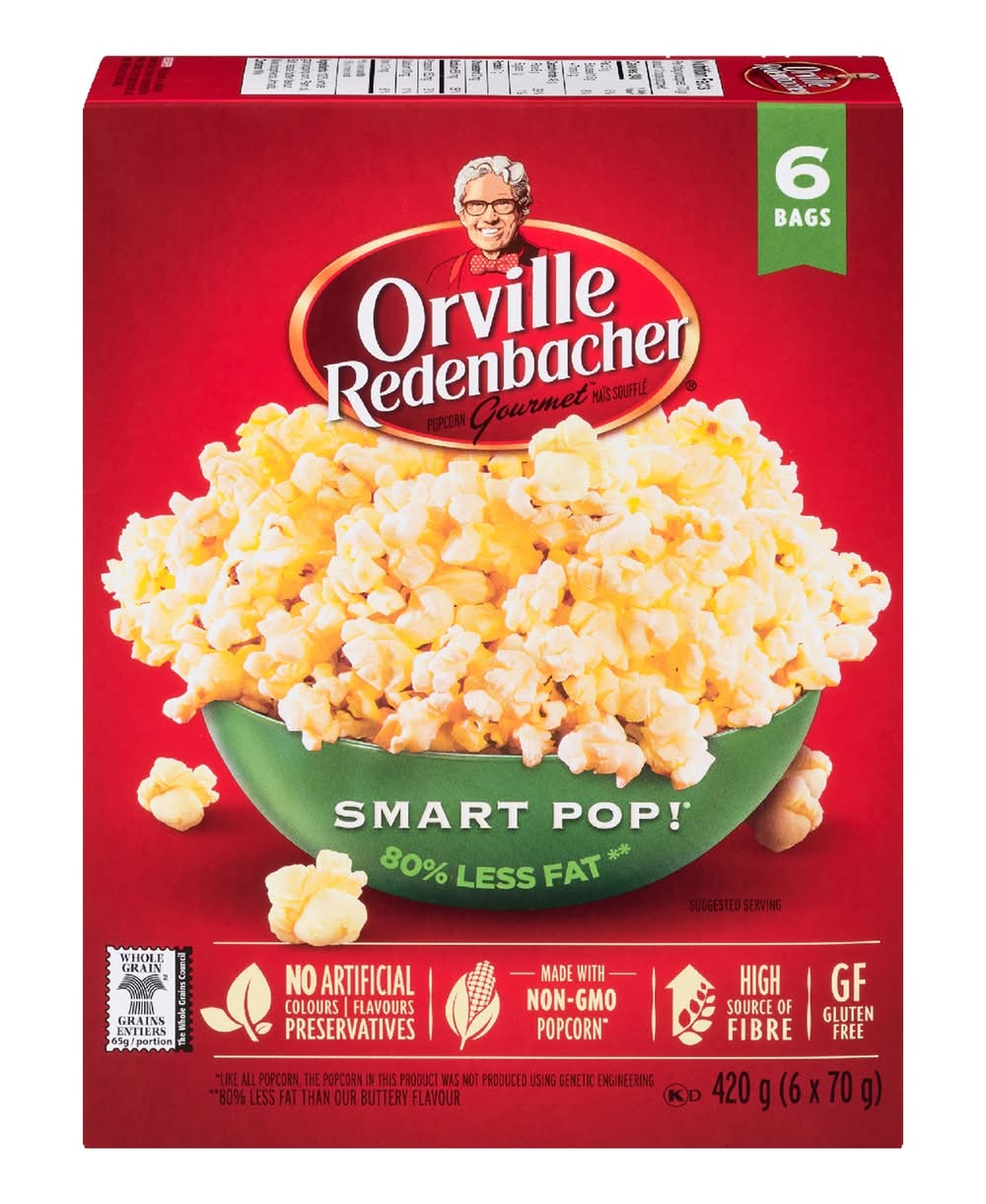 Orville Redenbacher's Smart Pop Popcorn (6 x 70 g)