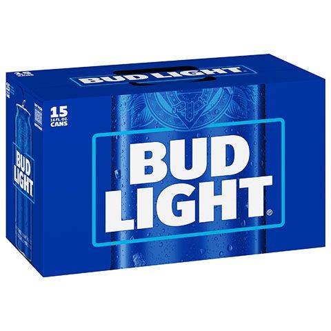 Bud Light 15 Pack 16oz Can