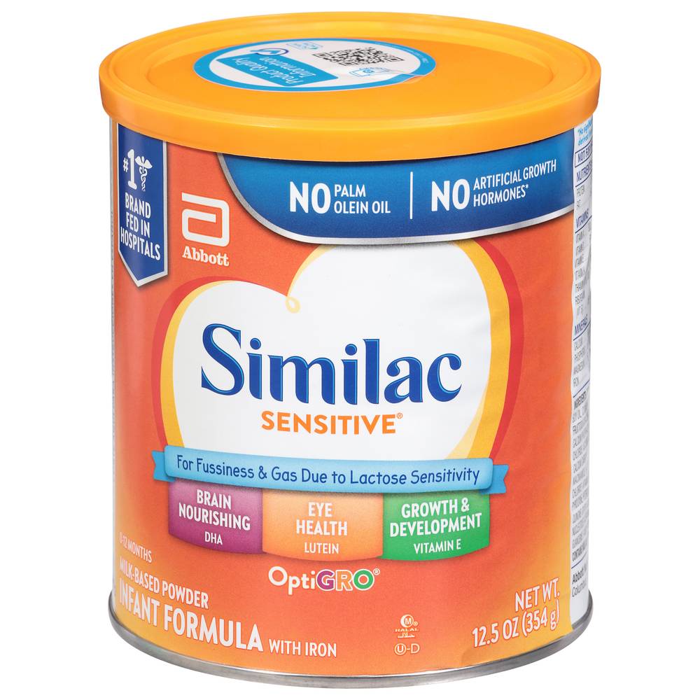 Similac Sensitive Milk-Based Infant Formula (12.5 oz)