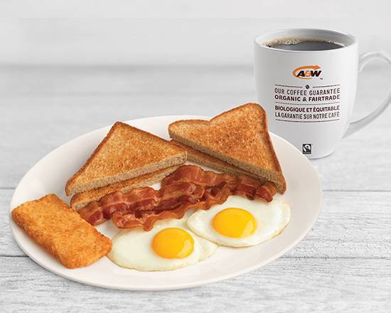 Petit-déjeuner classique / Classic Bacon & Eggs Combo