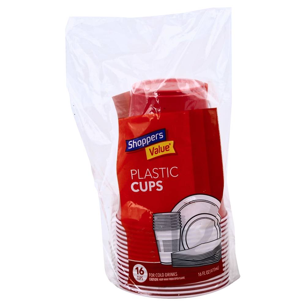 Shoppers Value Plastic Cups (16 ct)
