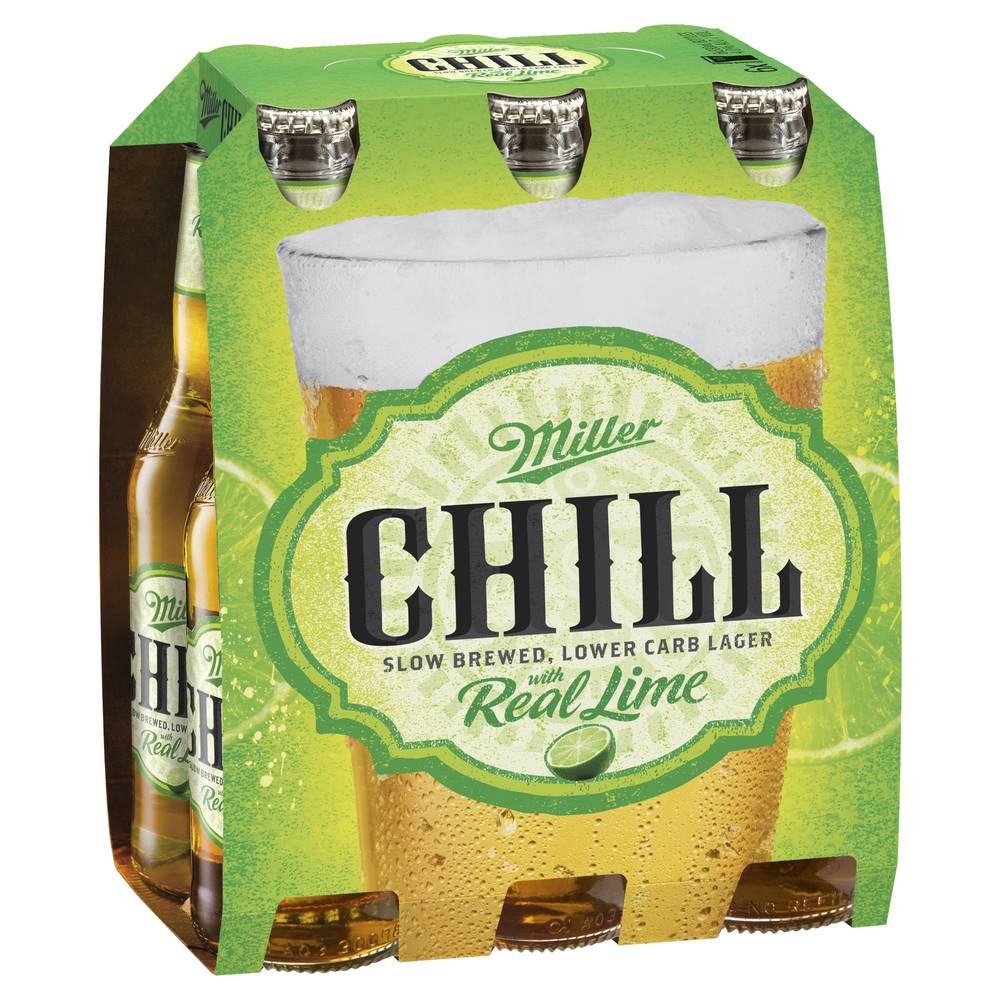 Miller Chill Premium Bottle 330mL X 6 pack