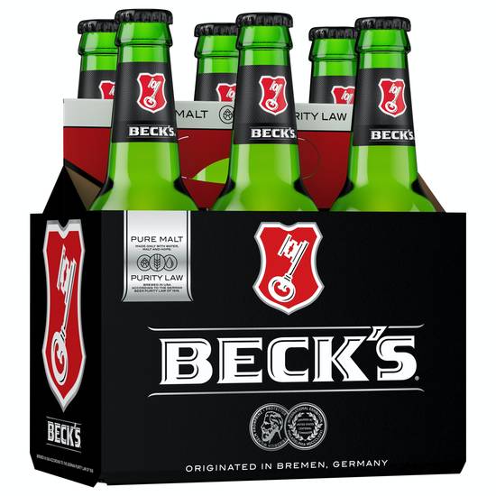 Beck's German Pilsner Beer (6 pack, 12 fl oz)