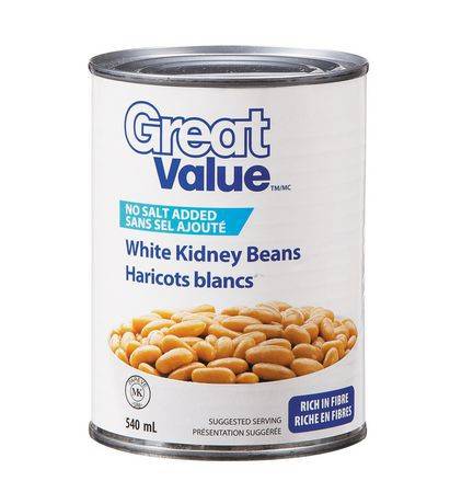 Great Value White Kidney Beans No Salt Added (540 ml)