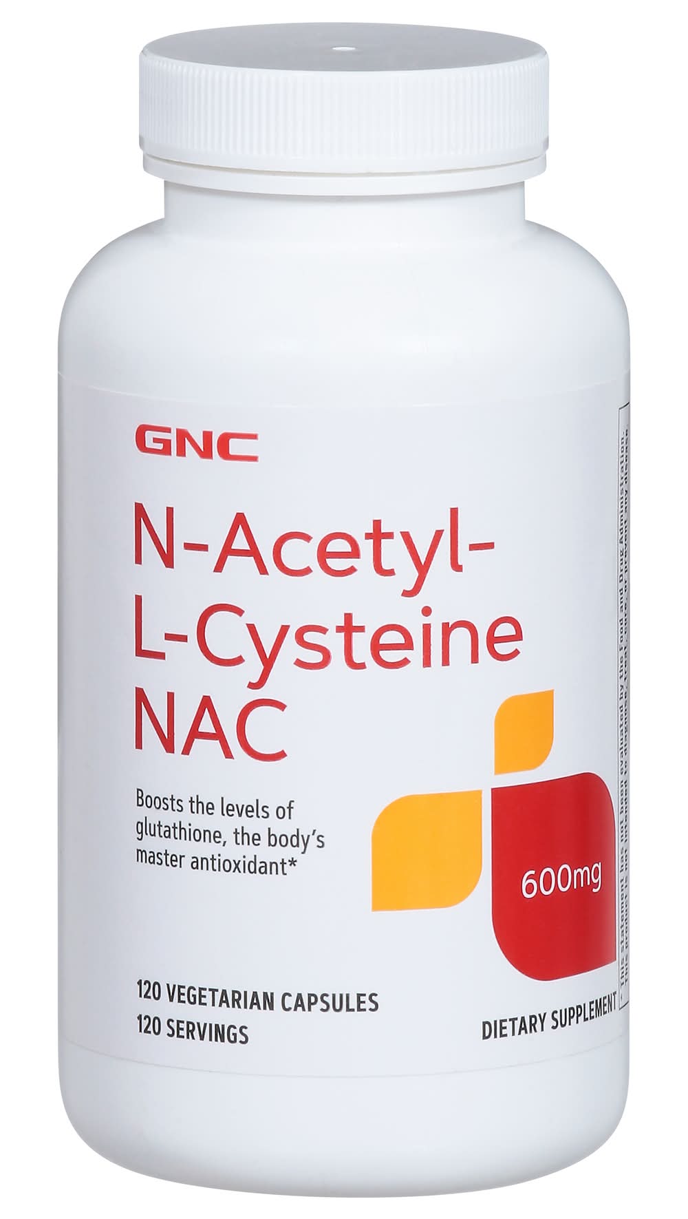 GNC N-Acetyl L-Cysteine Nac 600 mg Vegetarian Capsules (120 ct)