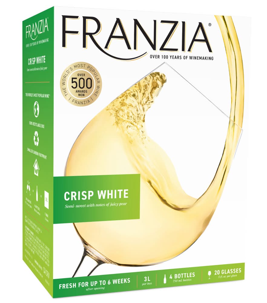 Franzia Crisp White Wine (3 L, 4 ct)