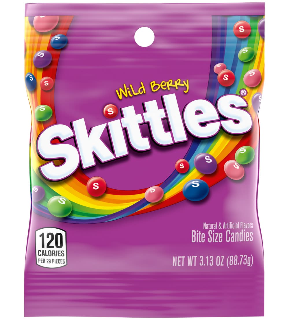 Skittles Chewy Candy, Wild Berry (3.13 oz)